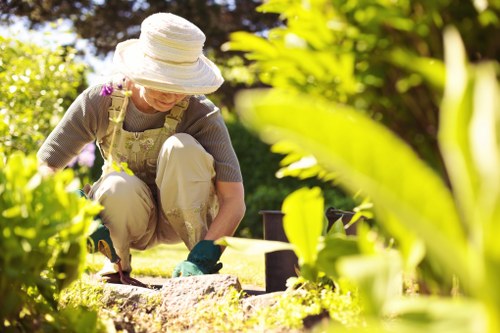 Safety review and emergency readiness in landscaping operations